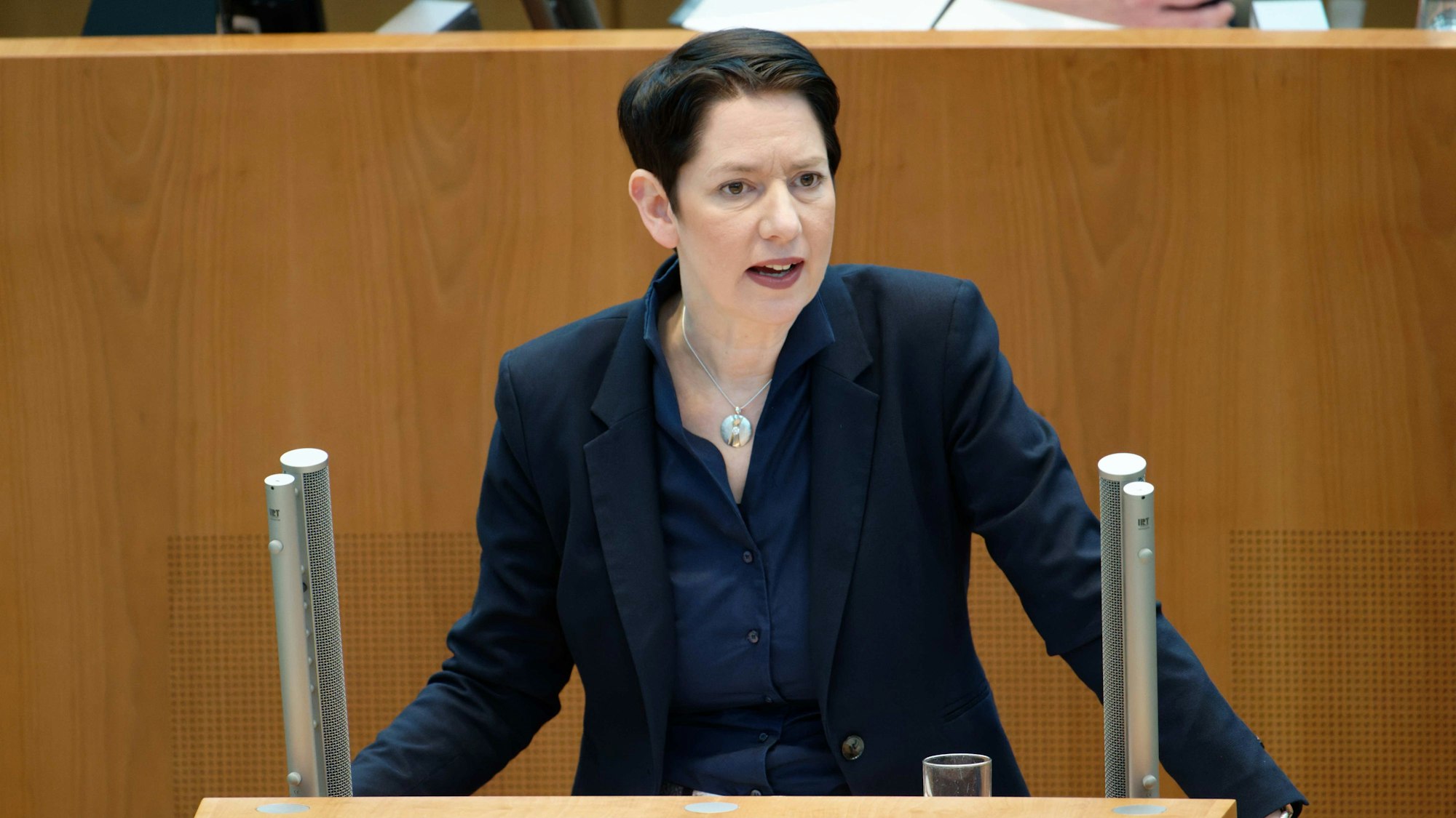 Düsseldorf: Silke Gorißen, Ministerin für Landwirtschaft und Verbraucherschutz (CDU), spricht bei der Plenarsitzung.