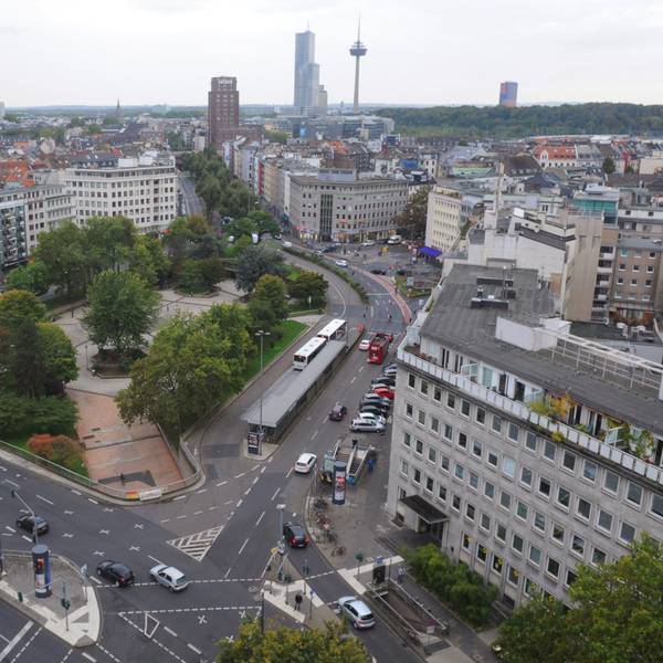 Der Ebertplatz von oben.