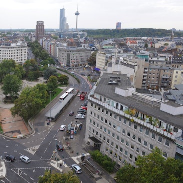 Der Ebertplatz von oben.