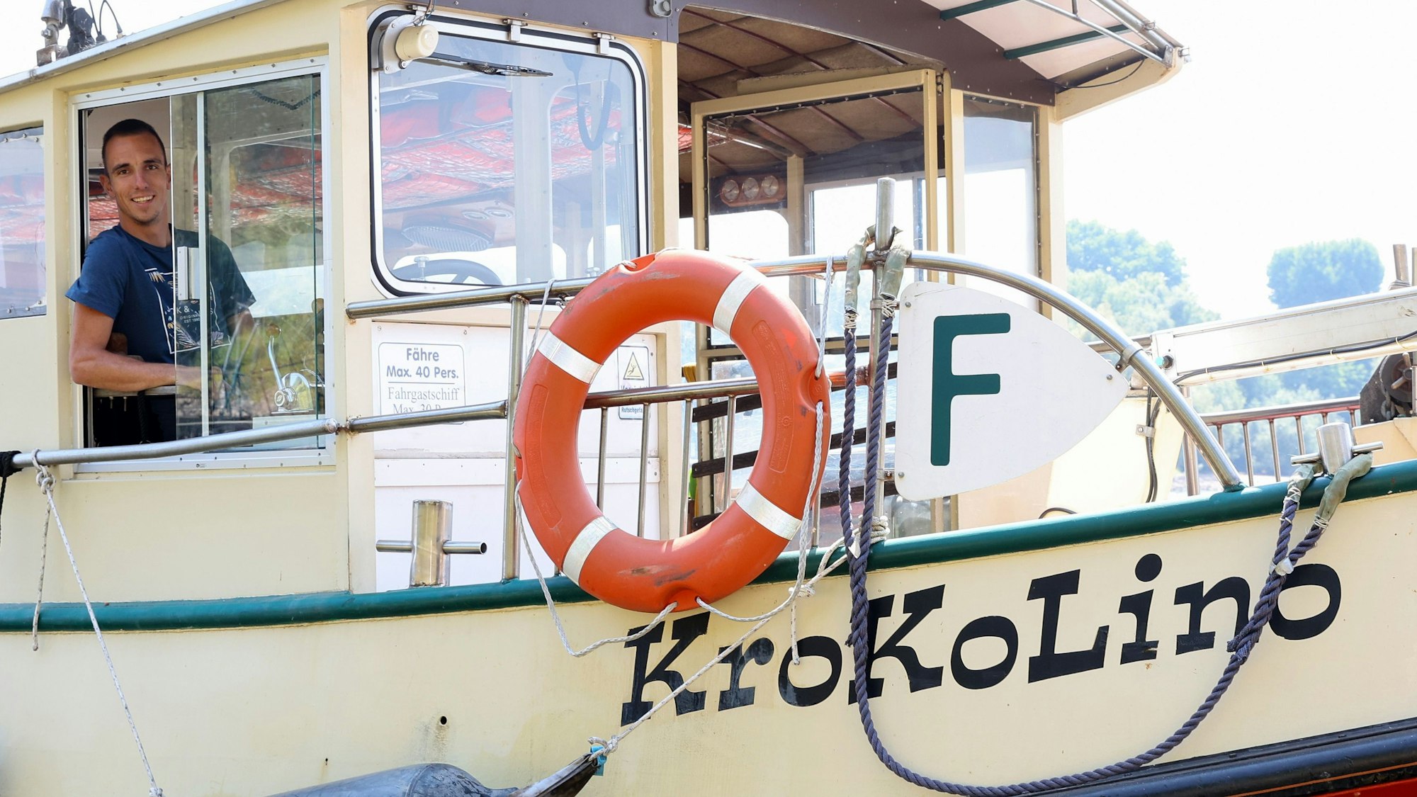 Fährmann Niklas Thiel im Juli 2022.