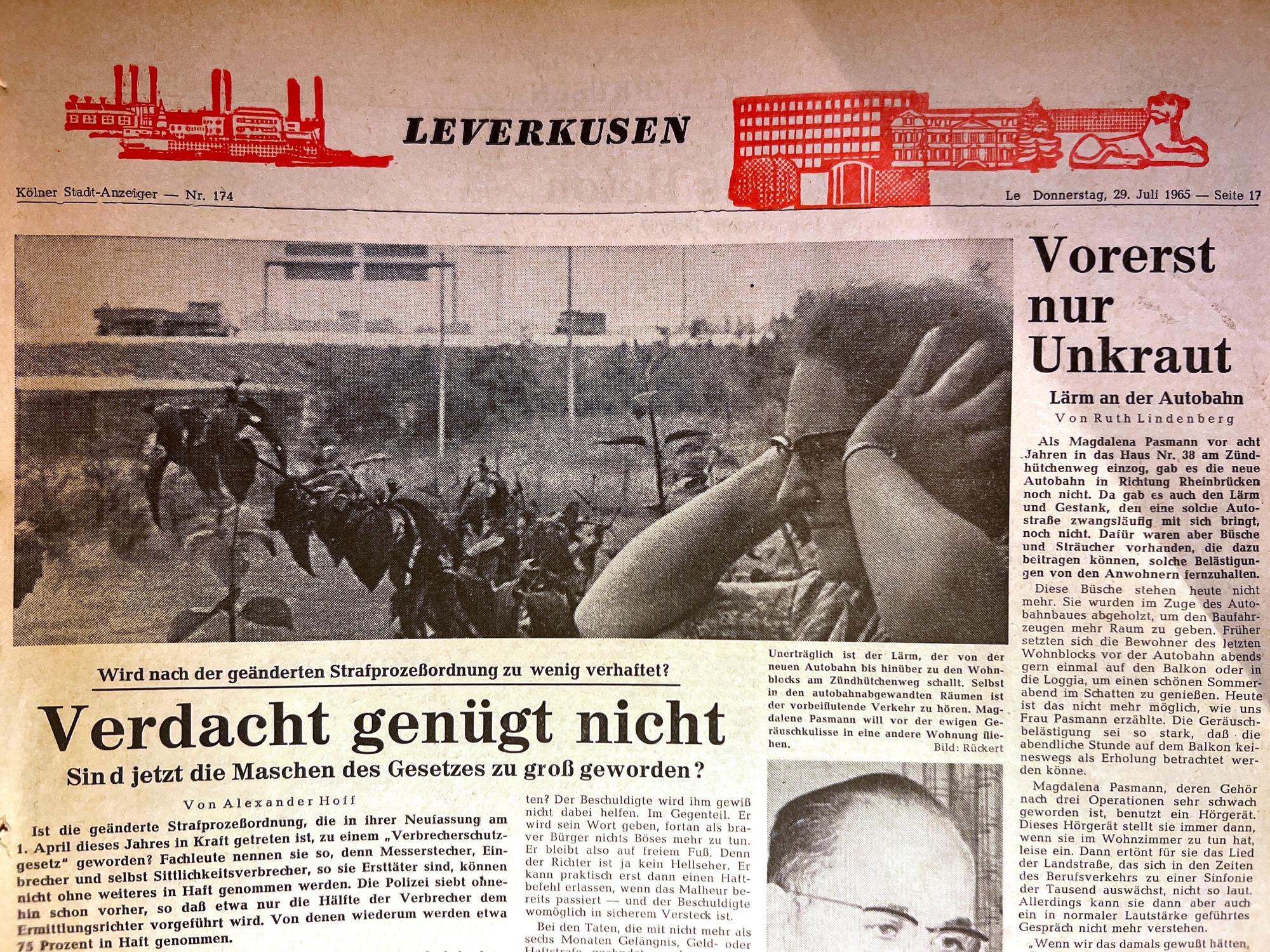 Ausrisse Leverkusener Anzeiger.