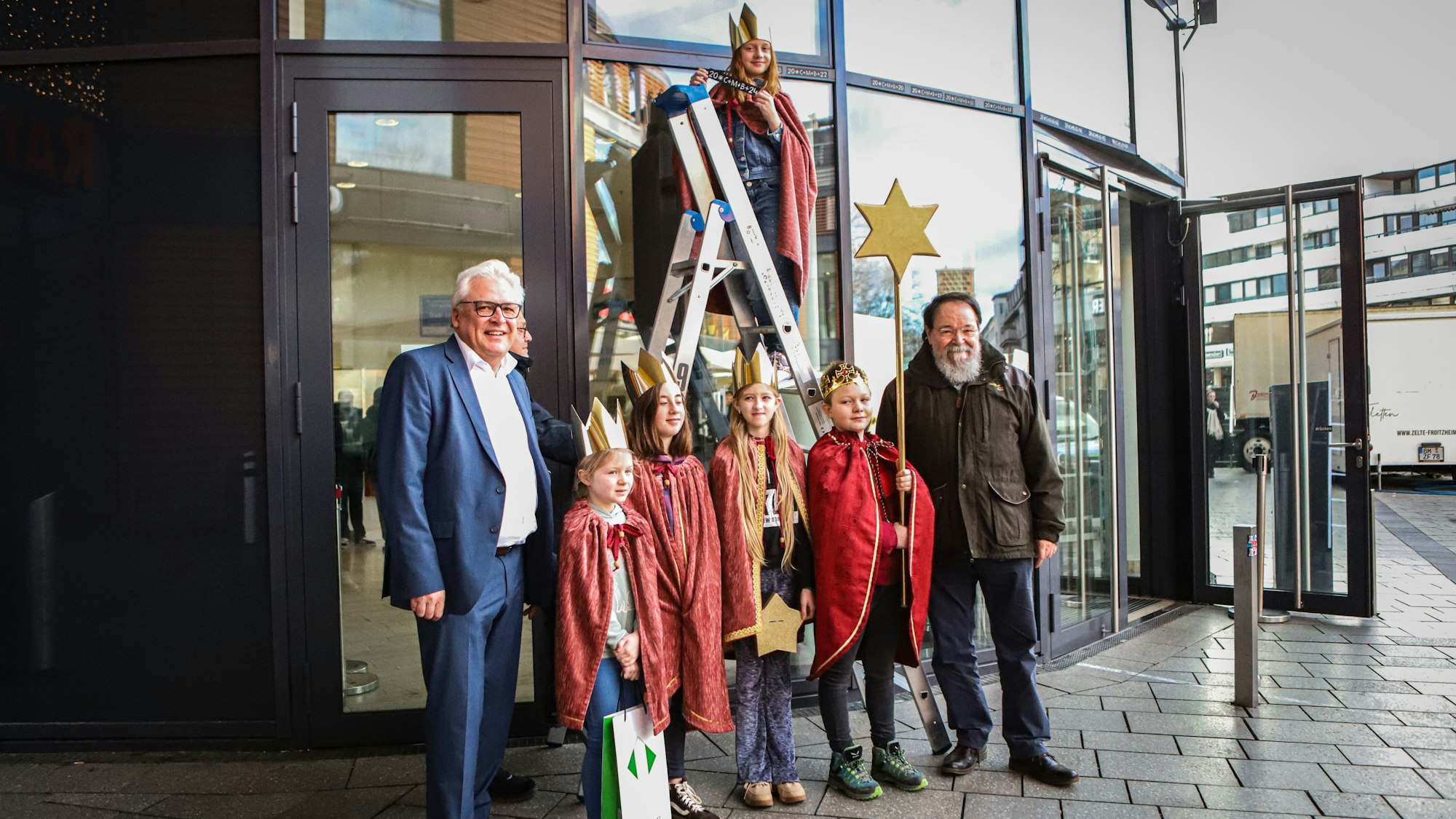 Sternsinger am Rathaus Leverkusen