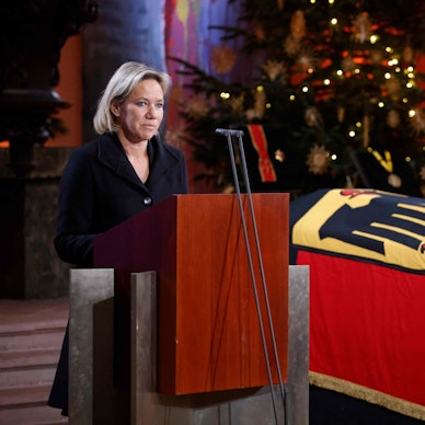 Christine Strobl, Tochter des toten CDU-Politikers Wolfgang Schäuble, nimmt Abschied von ihrem Vater.