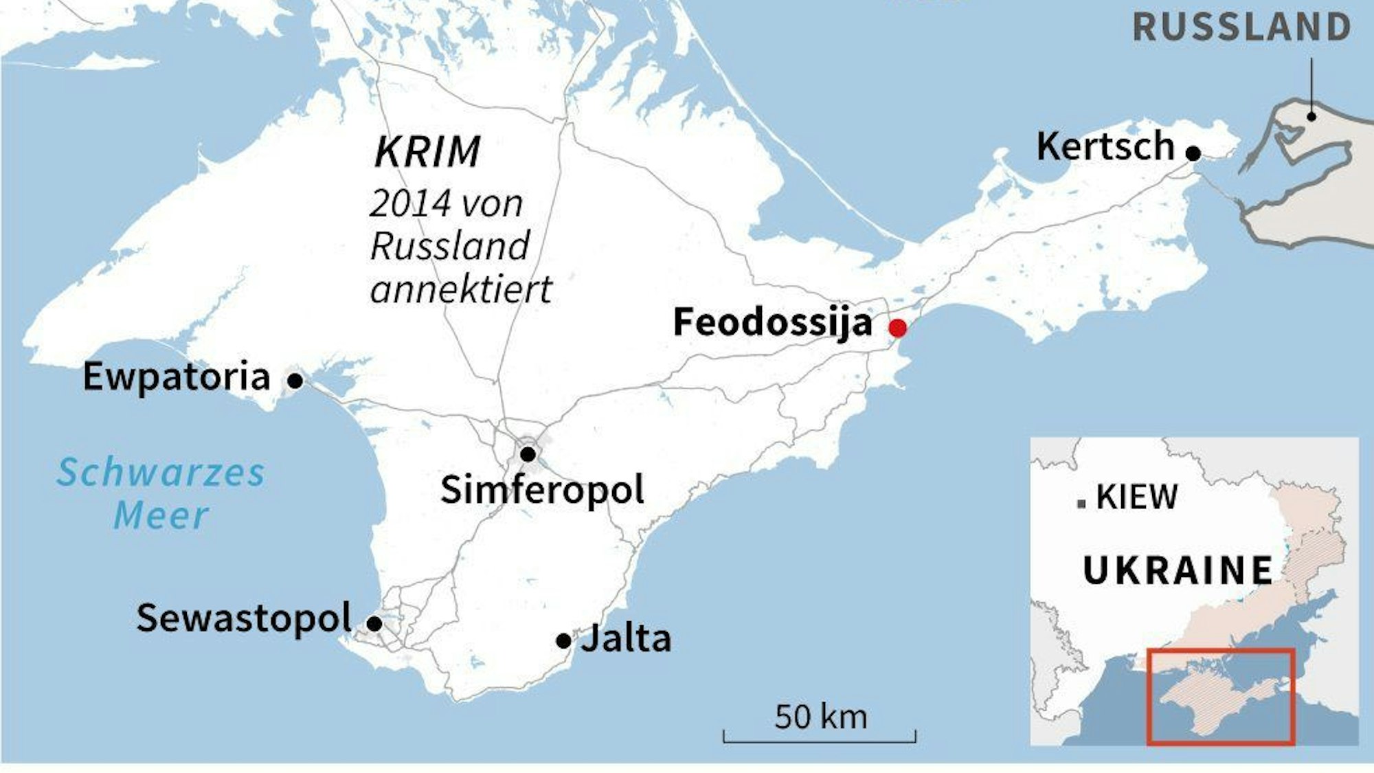Der Flughafen Saky liegt in der direkten Umgebung der Stadt Ewpatoria. Die Ukraine meldete erfolgreiche Angriffe in der Region.