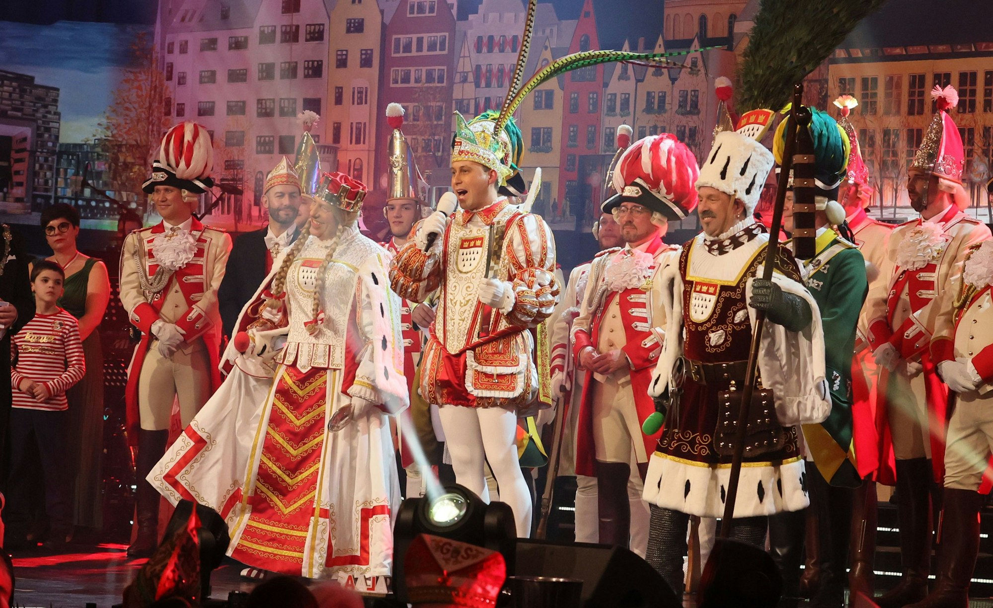 Das Dreigestirn bei der Proklamation am 5. Januar