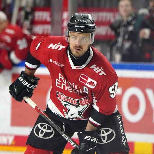 Moritz Müller, Kapitän der Kölner Haie, musste schon nach 70 Sekunden das Spielfeld gegen Ingolstadt verlassen. (Archivbild)