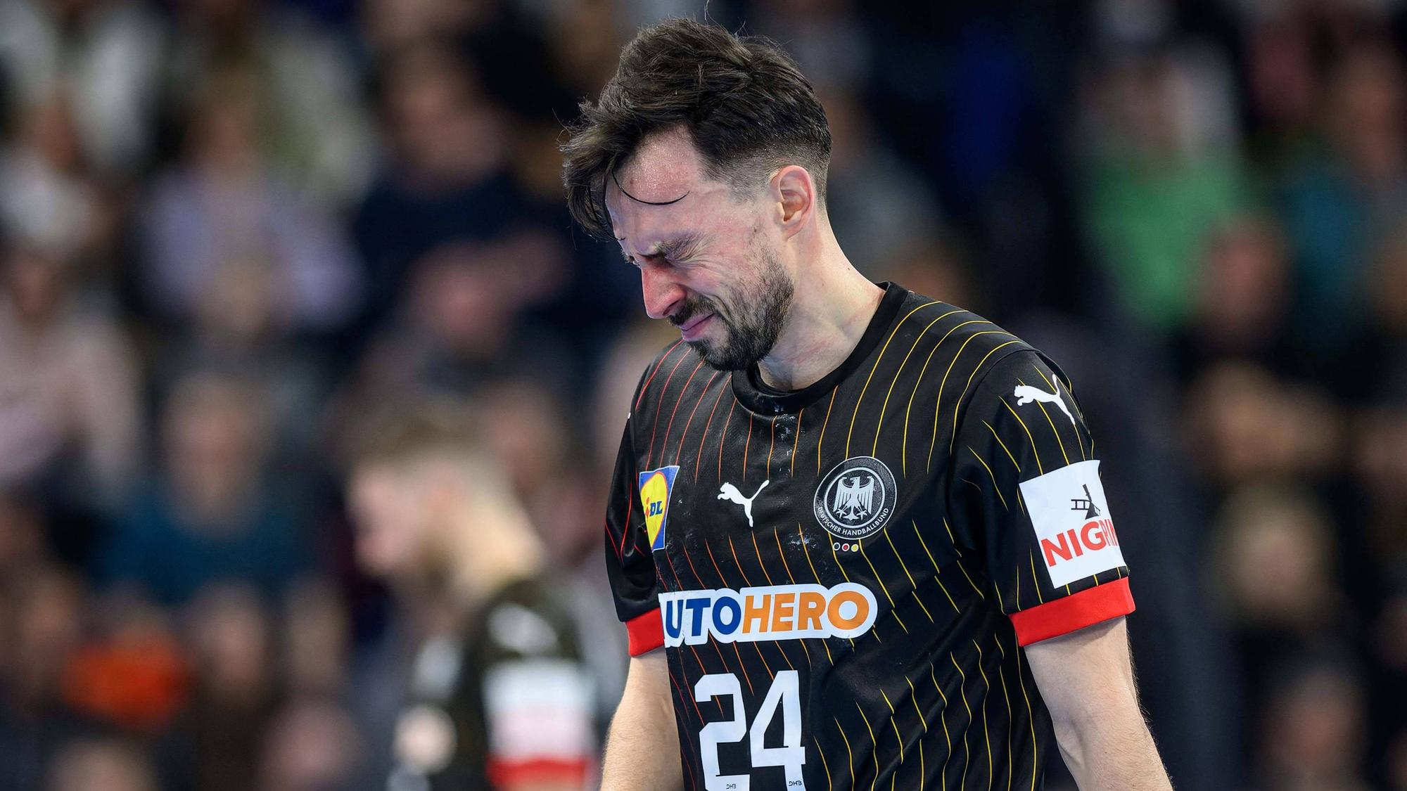 Verletzt im letzten Testspiel vor der EM: Rechtsaußen Patrick Groetzki.
