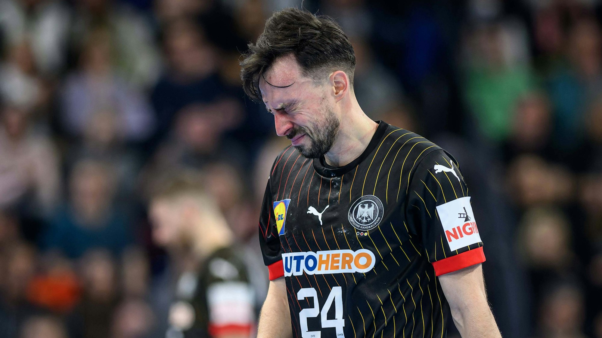 Verletzt im letzten Testspiel vor der EM: Rechtsaußen Patrick Groetzki.