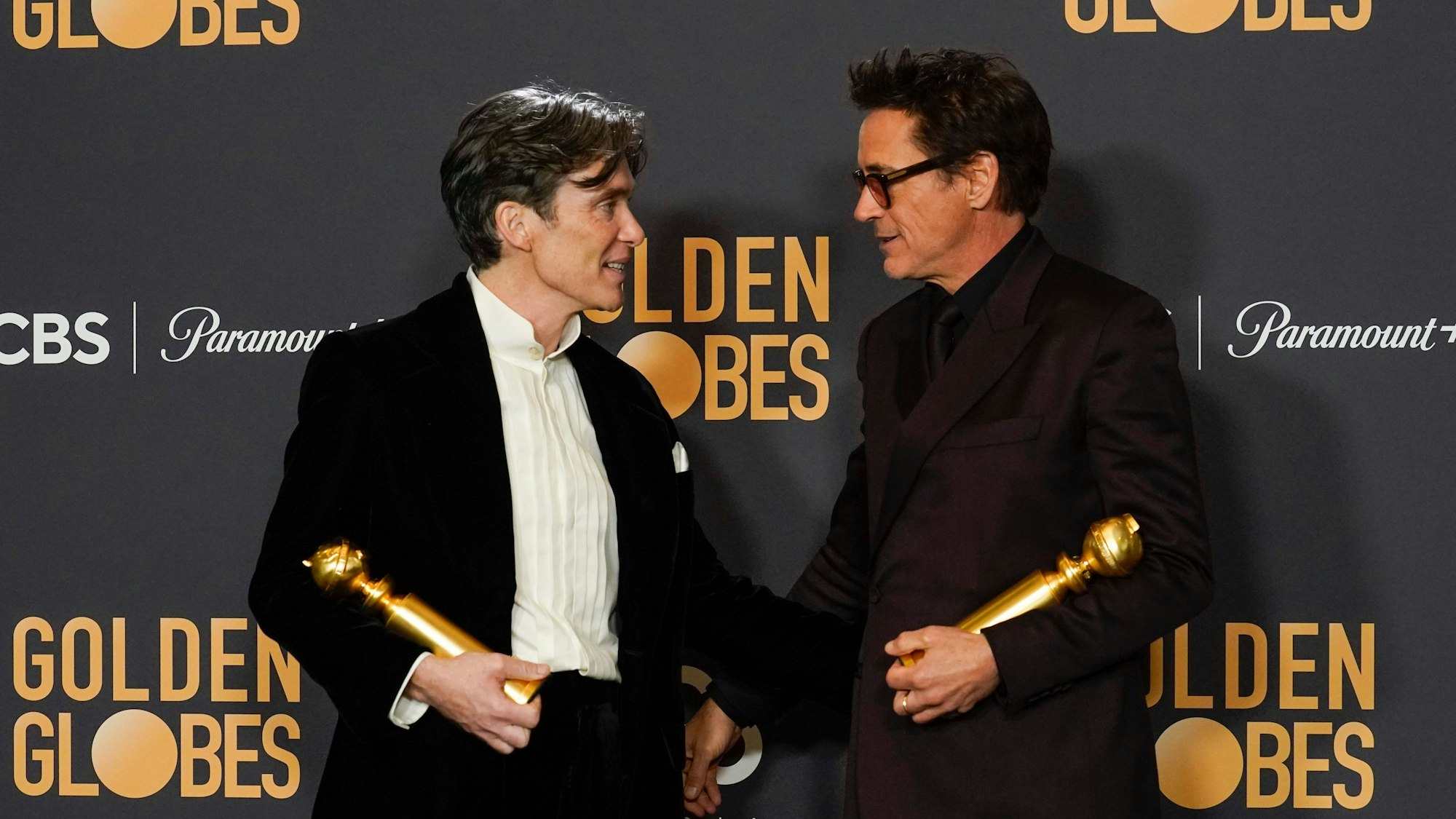 Cillian Murphy (links) und Robert Downey Jr. wurden beide bei den Golden Globes ausgezeichnet.