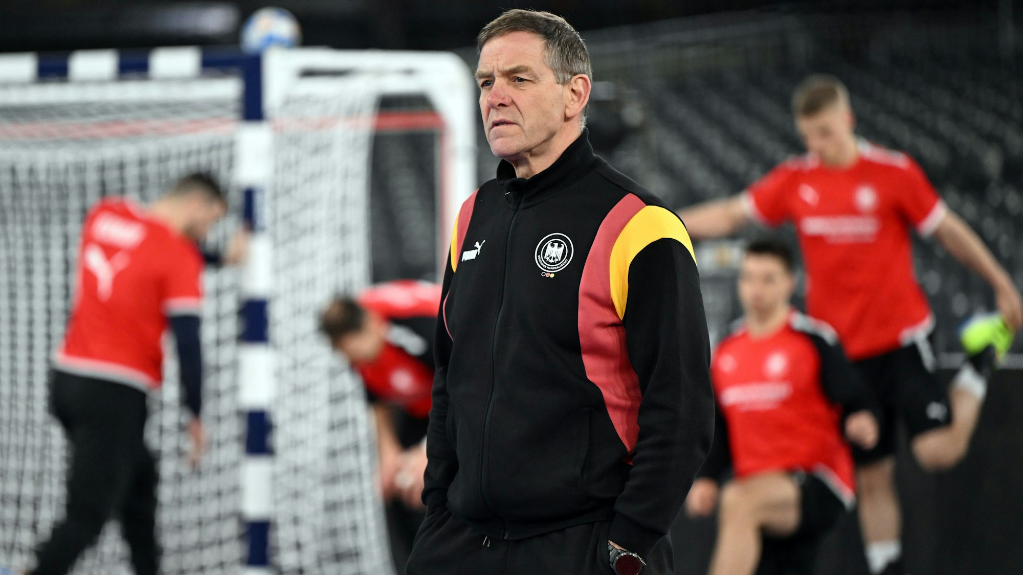 Alfred Gislason, Trainer der deutschen Handball-Nationalmannschaft.