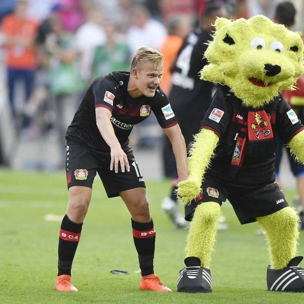 Joel Pohjanpalo während seiner Zeit bei Bayer-04.