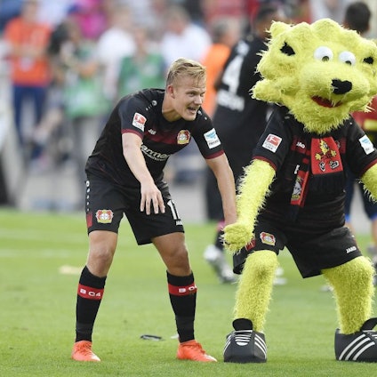 Joel Pohjanpalo während seiner Zeit bei Bayer-04.