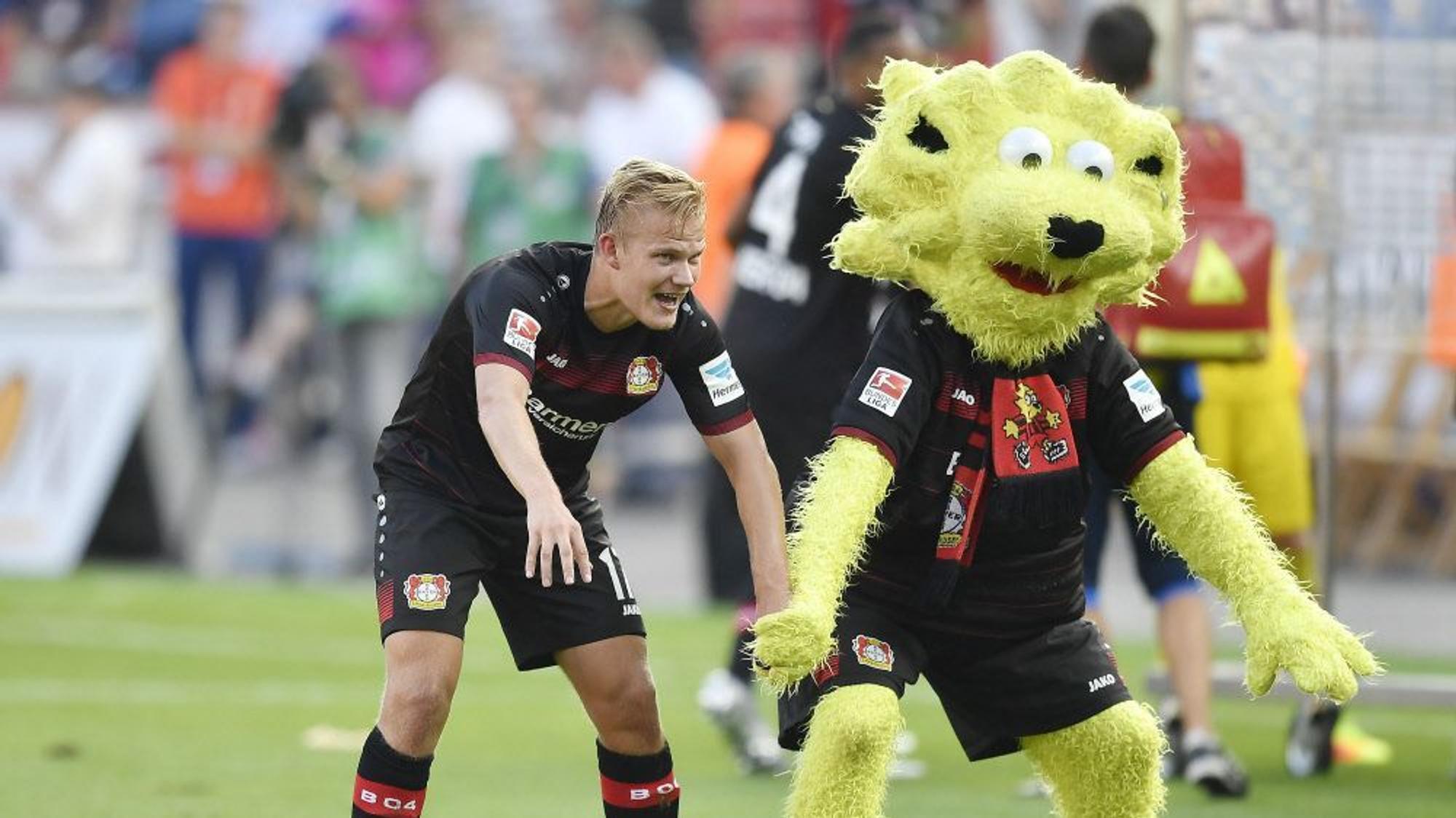 Joel Pohjanpalo während seiner Zeit bei Bayer-04.
