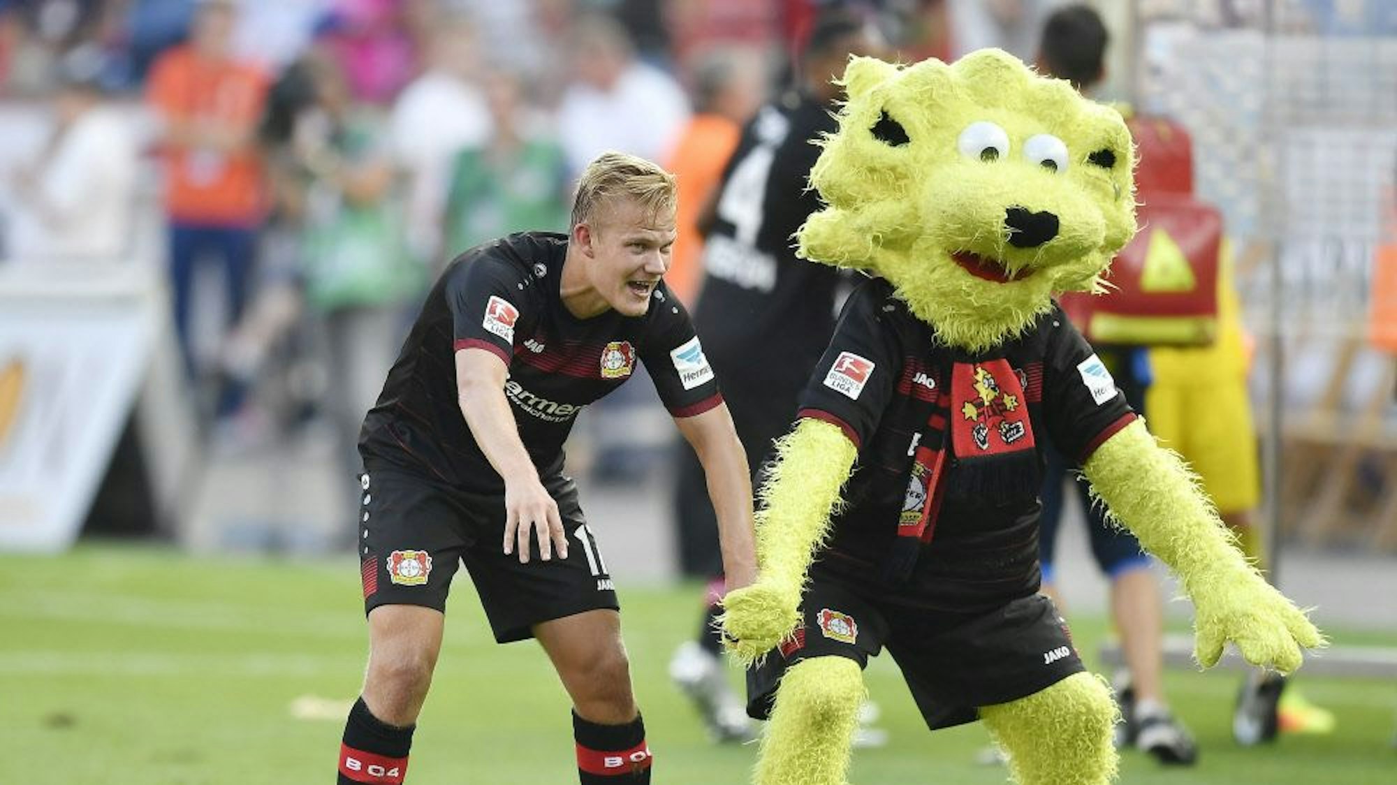 Joel Pohjanpalo während seiner Zeit bei Bayer-04.