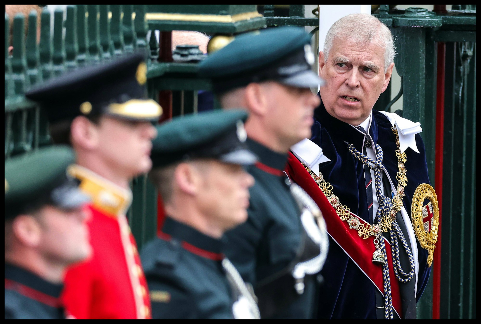 Prinz Andrew bei der Krönung von König Charles 2023.