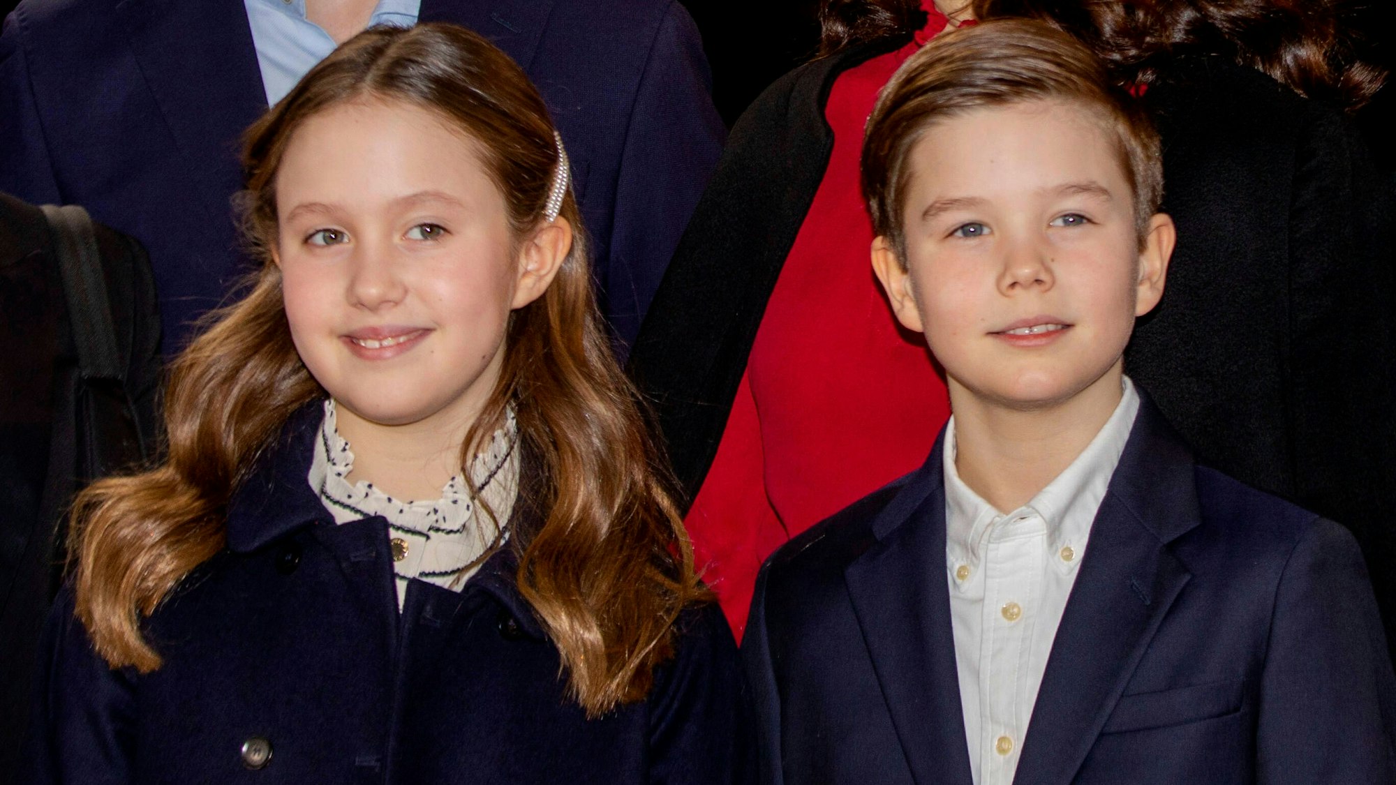 Prinzessin Josephine und Prinz Vincent bei einem öffentlichen Termin.