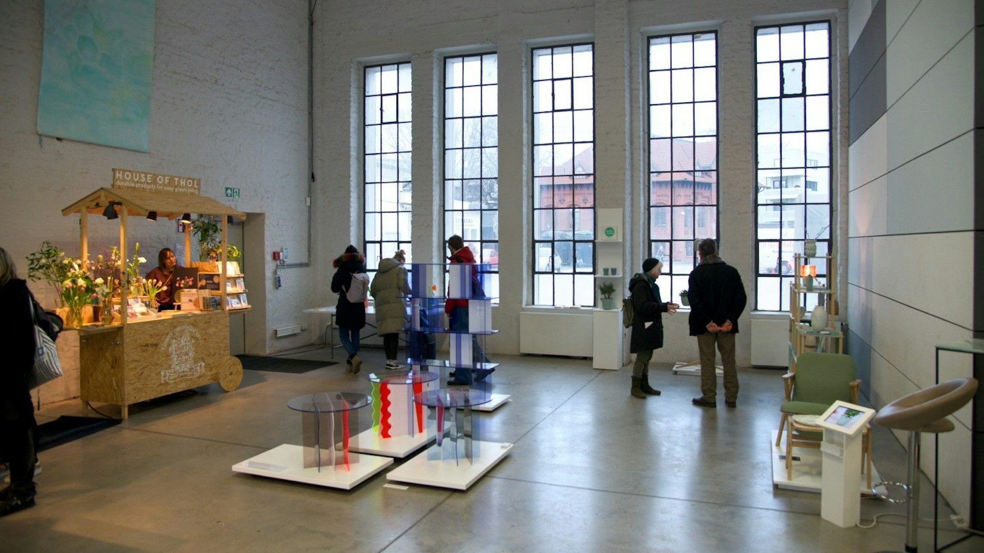 In der Pattenhalle sind die Produkte von über 20 Designern zu sehen.