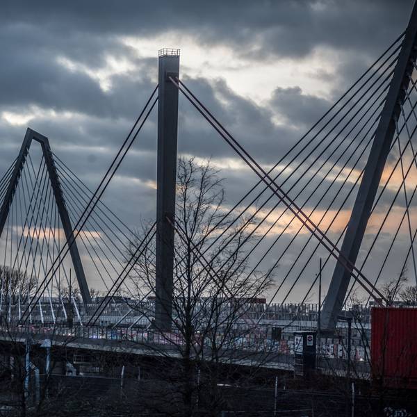 Leverkusener Brücke. Rheinbrücke im Bau Foto: Ralf Krieger
