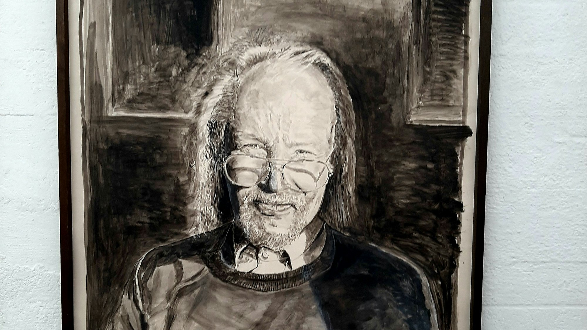 Ausstellung "Last Session" von Bildern des 2023 verstorbenen Künstlers Lutz Diese aus Leverkusen im Künstlerbunker Opladen.