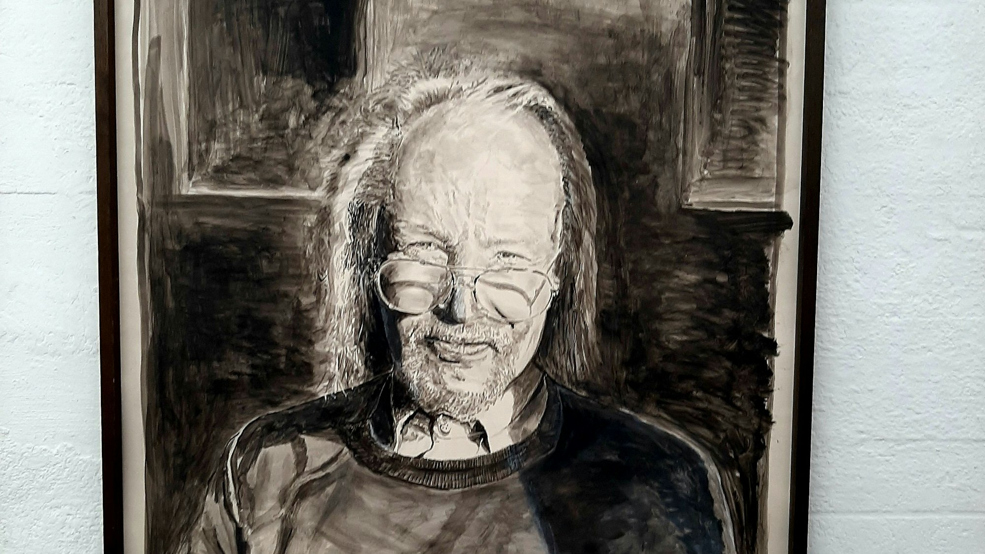 Ausstellung "Last Session" von Bildern des 2023 verstorbenen Künstlers Lutz Diese aus Leverkusen im Künstlerbunker Opladen.