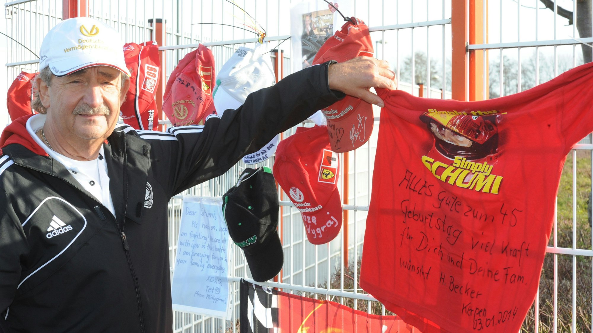 Reiner Ferling ist Vorsitzender des Michael-Schumacher-Fanclubs.