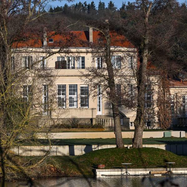 Blick auf ein Gästehaus in Potsdam.