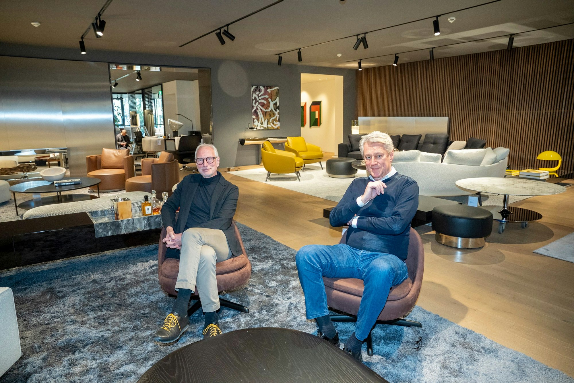 Hartmut Roehrig (l.) und Alf Busse sind die Inhaber von Möbel Pesch.