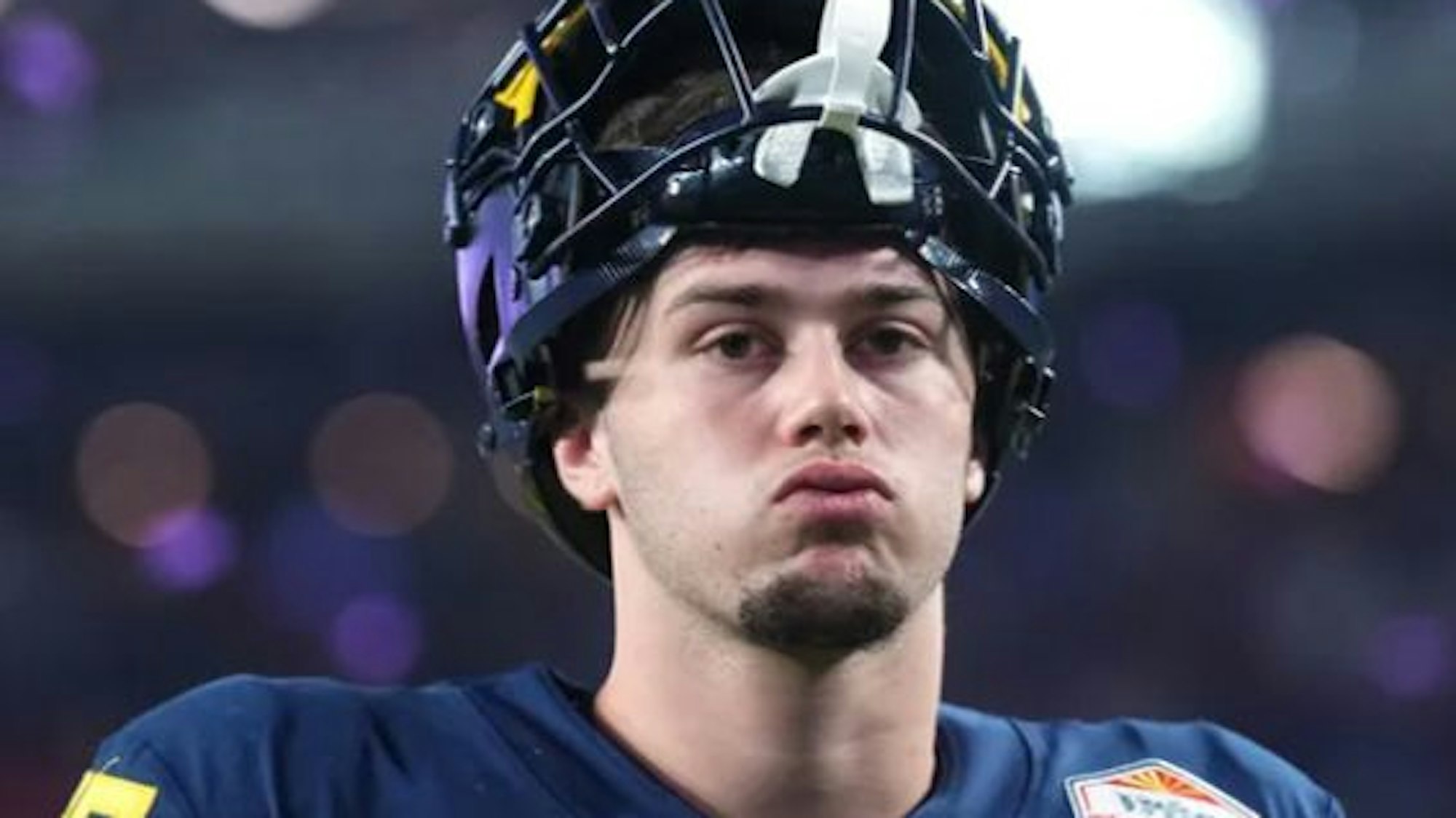 Marlin Klein, Kölner Footballspieler der Michigan Wolverines