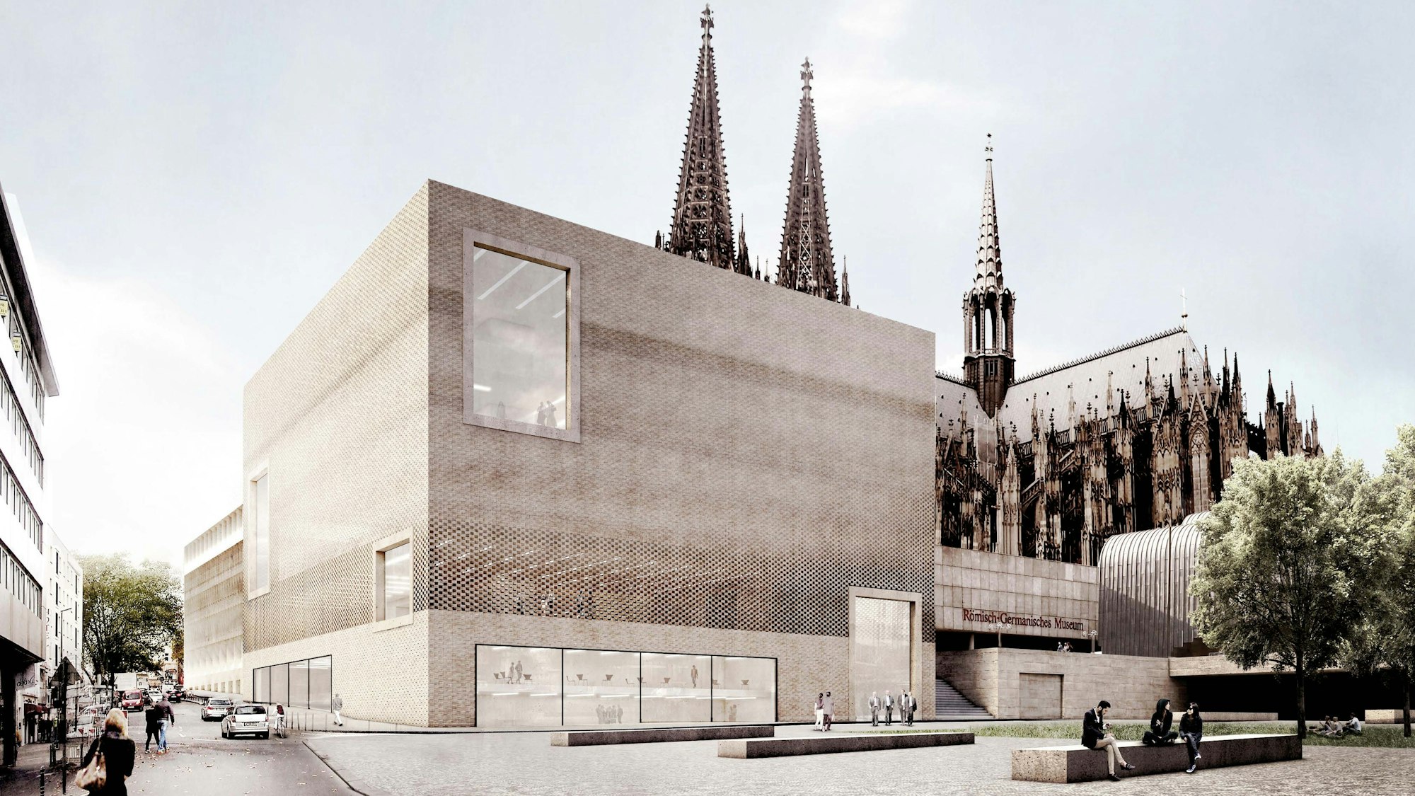 So sah 2016 mal der allererste Entwurf für die Historische Mitte aus.