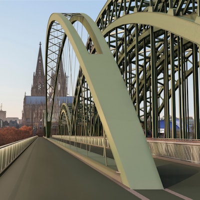 So hatte sich die Verwaltung die erweiterte Brücke vorgestellt.