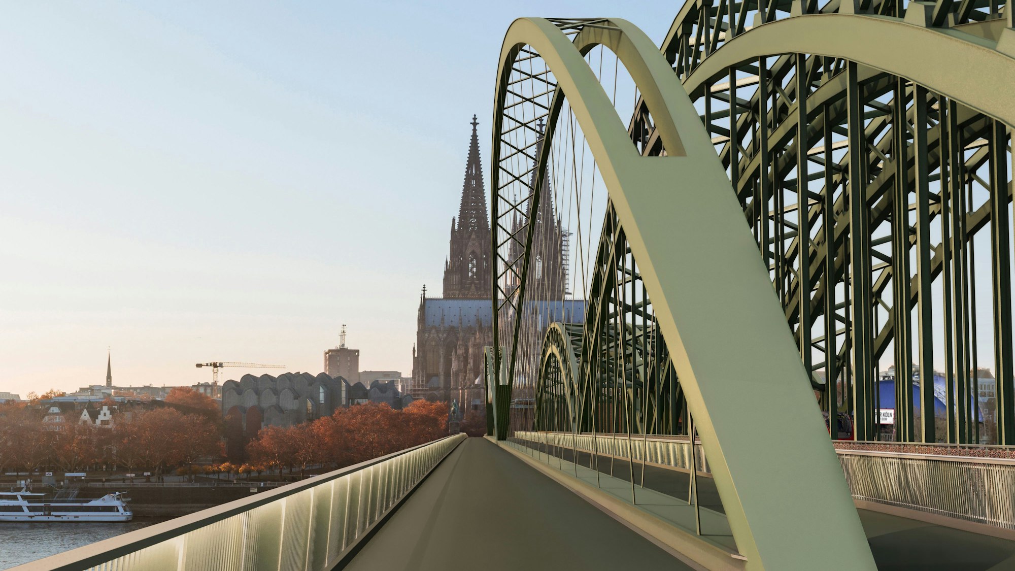 So hatte sich die Verwaltung die erweiterte Brücke vorgestellt.