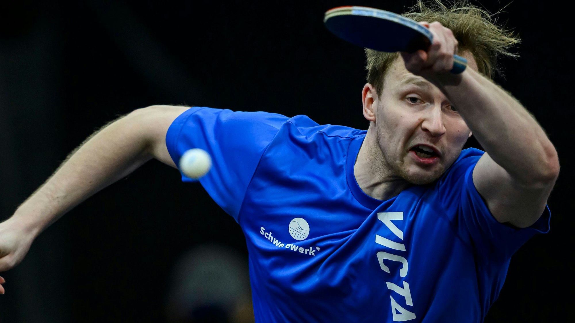 Benedikt Duda in Kämpferpose.