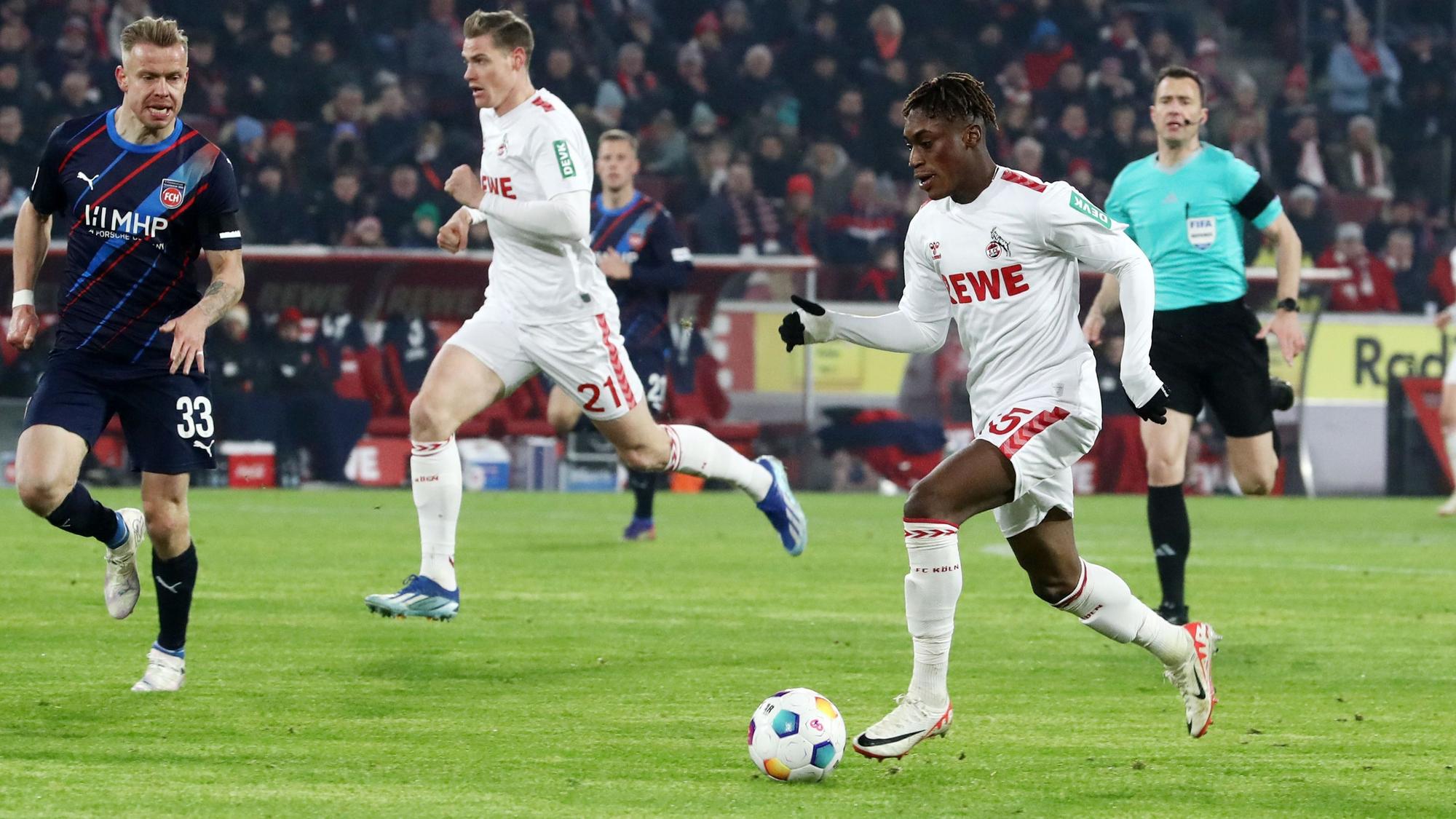 Für den 1. FC Köln am Ball: Justin Diehl