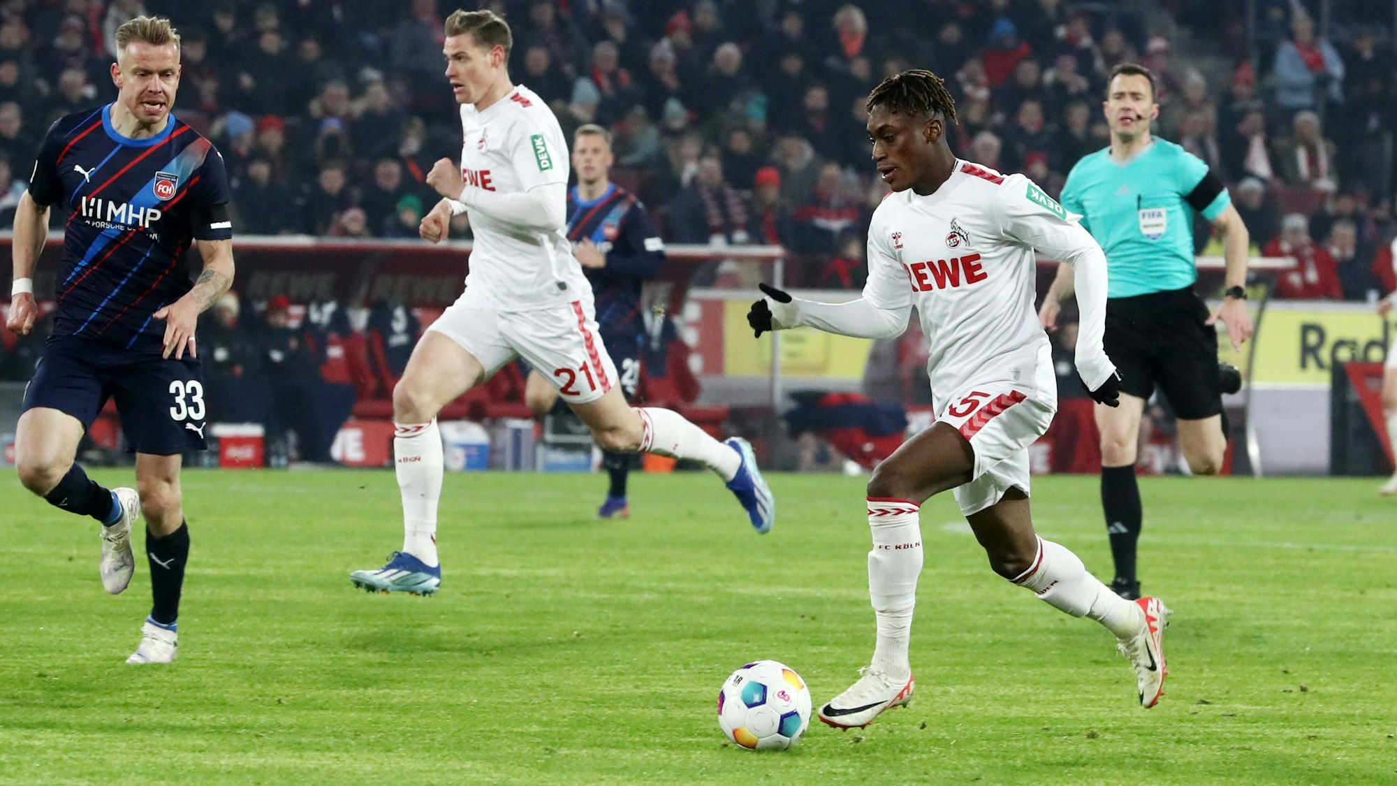 Für den 1. FC Köln am Ball: Justin Diehl