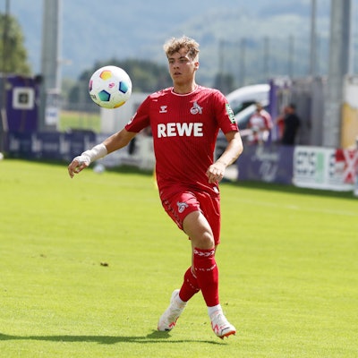 1. FC Köln, Trainingslager in Maria Alm, Oesterreich, Testspiel gegen RCD Mallorca,  Meiko Wäschenbach (1. FC Köln), 21.07.2023, Bild: Herbert Bucco