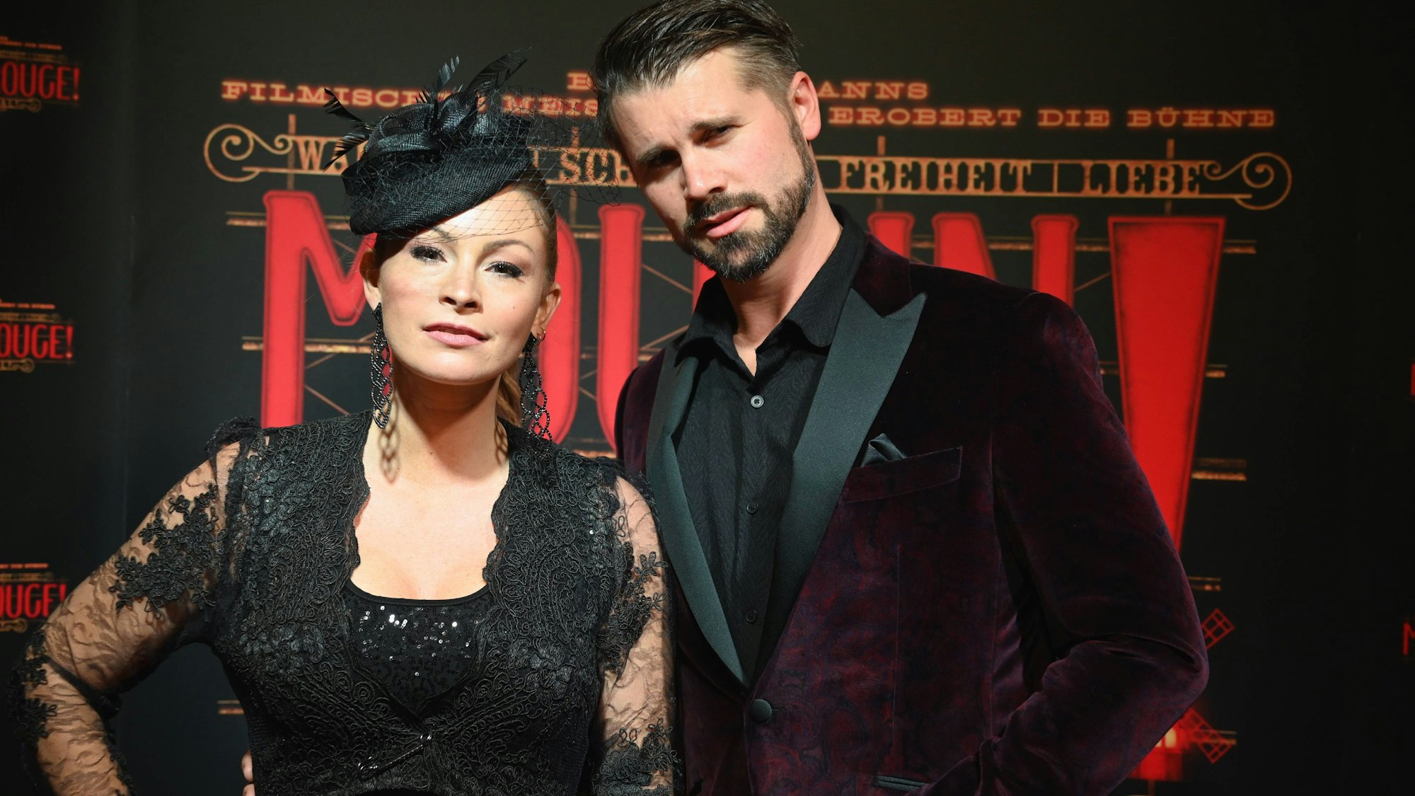 Jana und Thore Schölermann bei der Jubiläumsshow von „Moulin Rouge“ im Kölner Musical Dome.