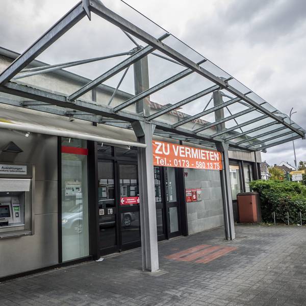 Geschlossene Bankfiliale