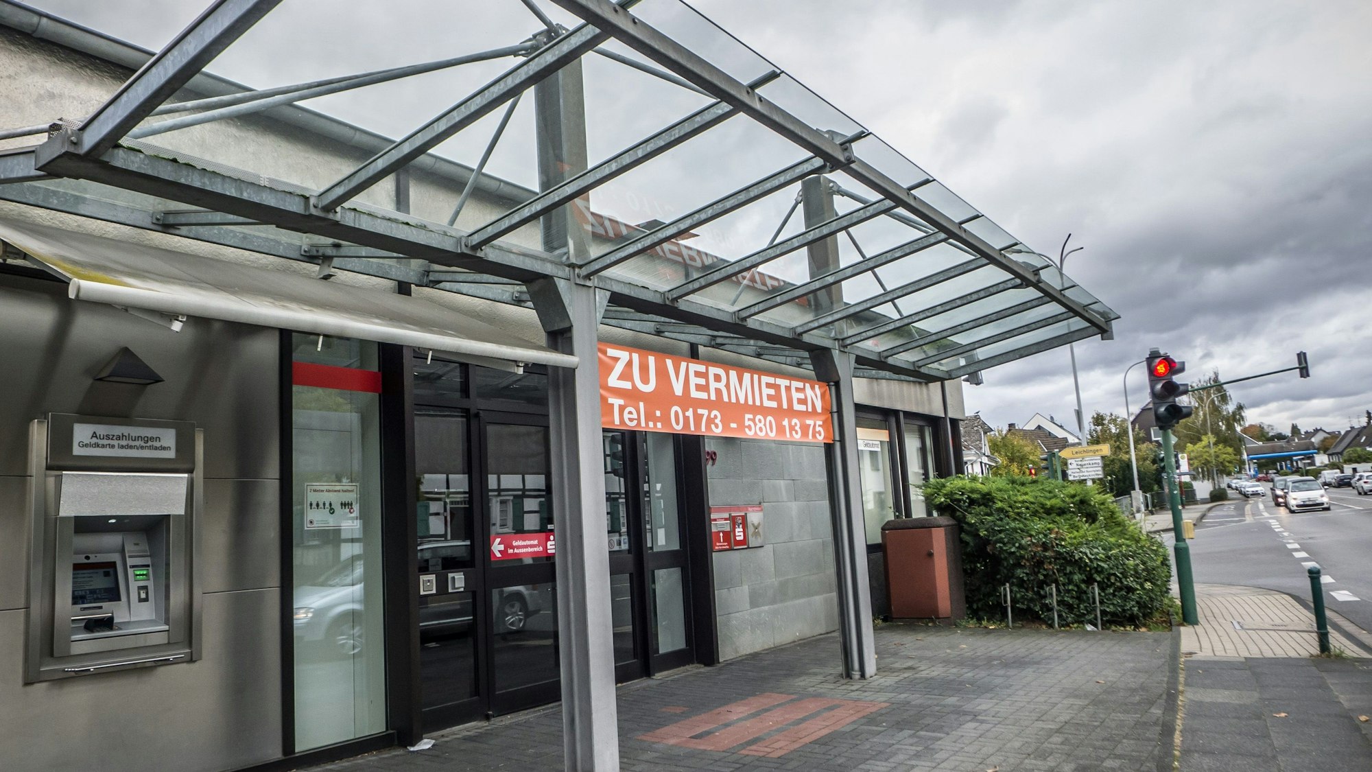 Geschlossene Bankfiliale