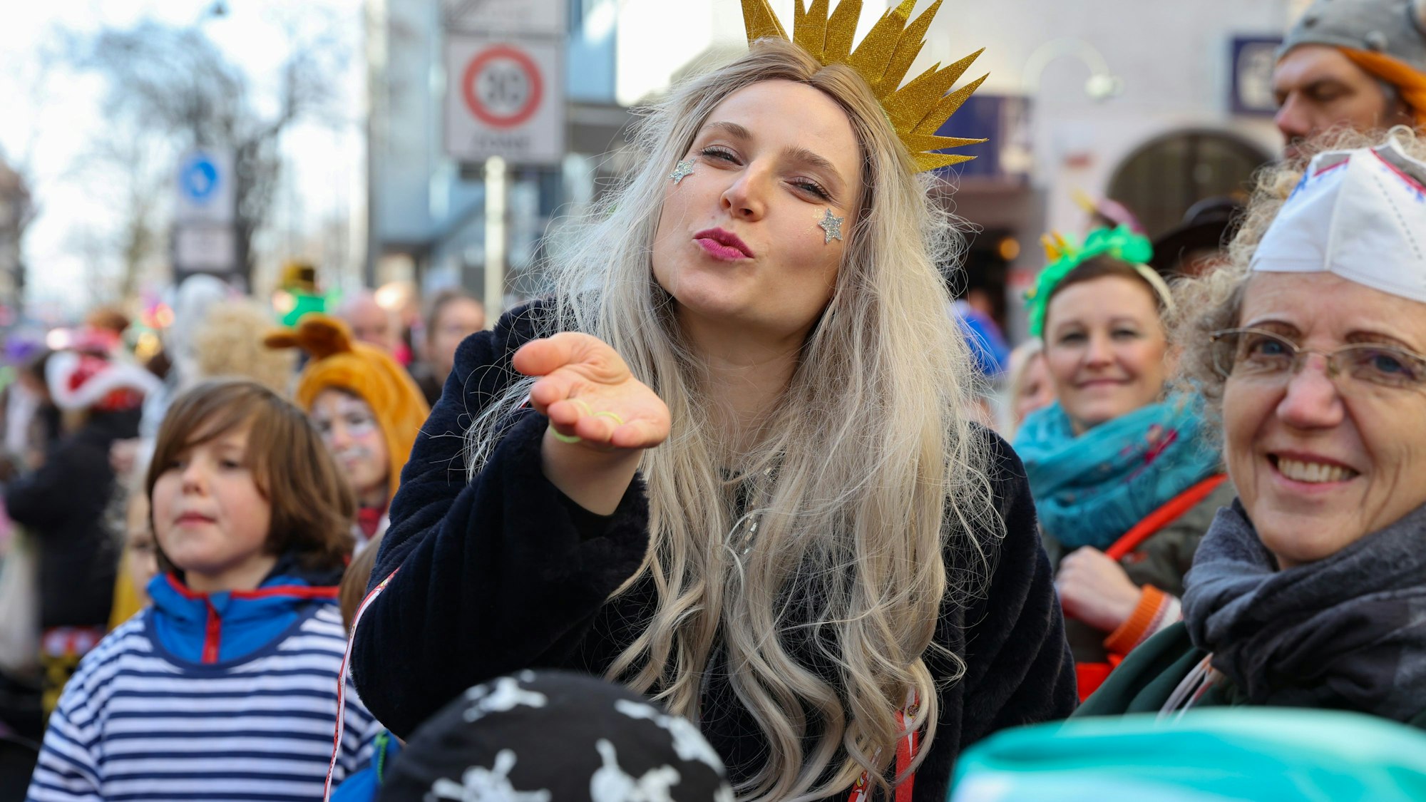 Bützchen im Kölner Karneval.