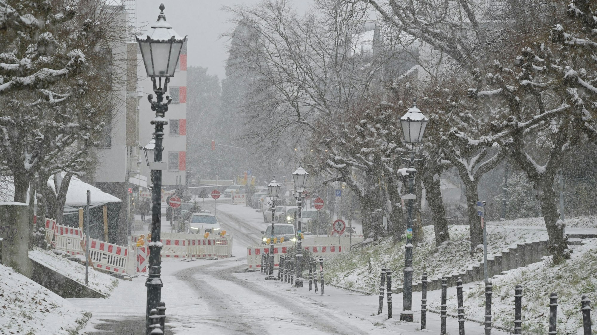 Wintereinbruch Bensberg-Gladbach-Herrenstrunden