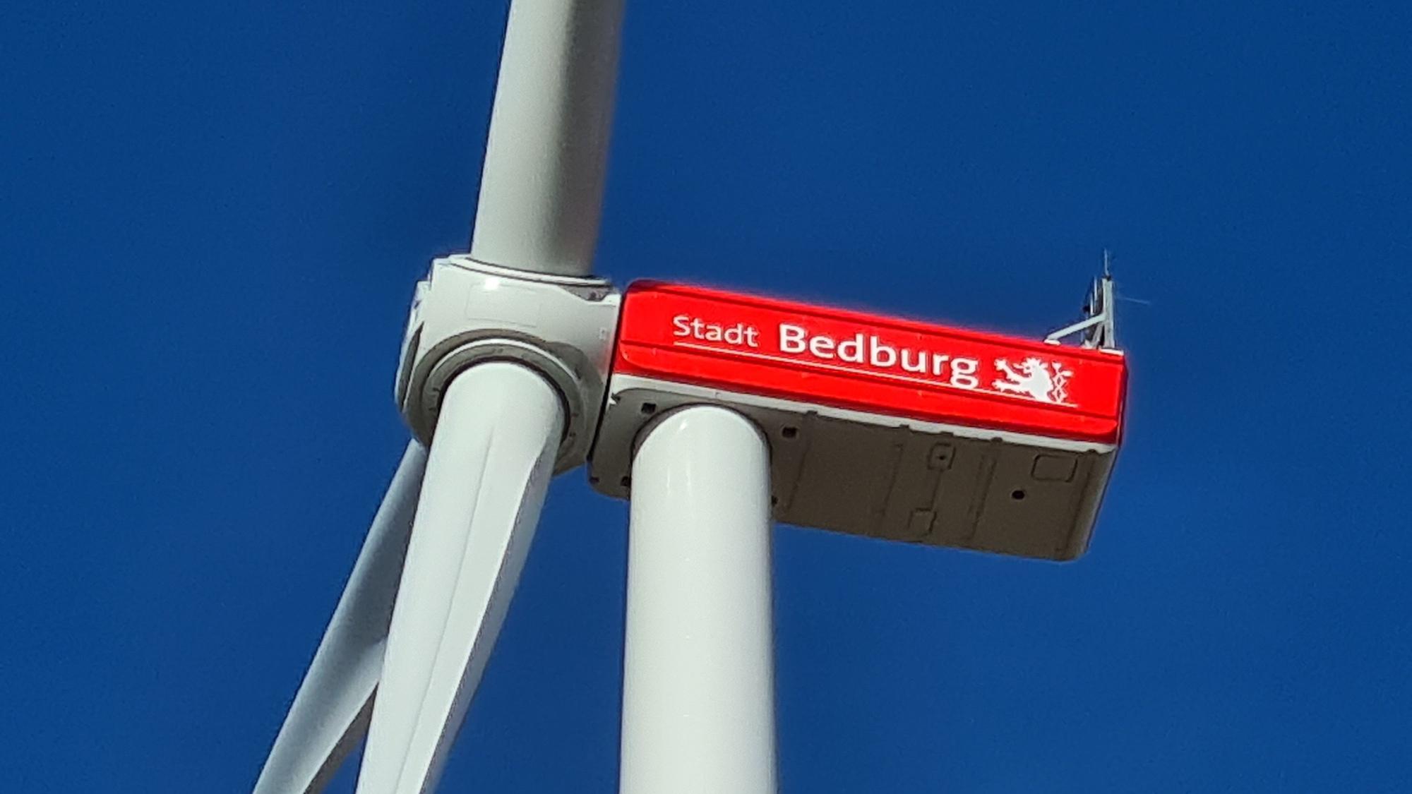 Die Gondel einer Windenergieanlage.