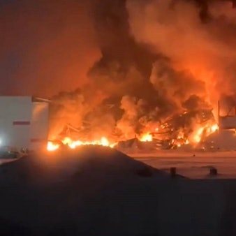 Bereits am vergangenen Wochenende war es in St. Petersburg zu einem Großfeuer gekommen. Nun hat die Ukraine die Stadt offenbar erstmal angegriffen.