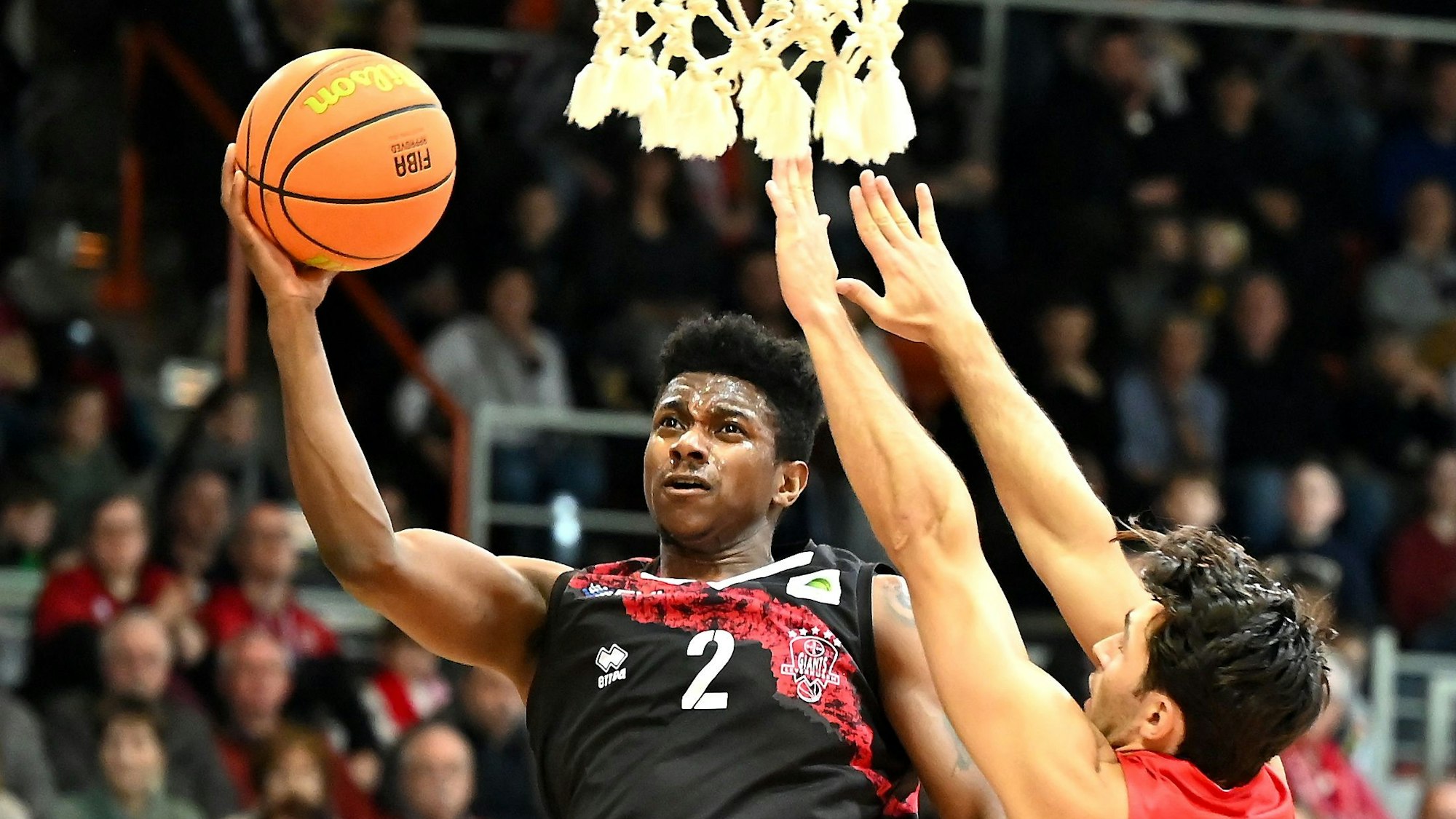 14.01.2024, Basketball-Bayer Giants-Berlin Braves
links: Trey McBride (Bayer)
Foto: Uli Herhaus
