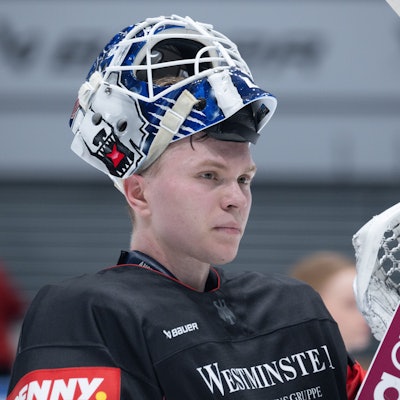 Will sich für die Weltmeisterschaft im Mai in Tschechien oder die Olympischen Spiele 2026 in Mailand und Cortina d’Ampezzo empfehlen: KEC-Torhüter Tobias Ancicka