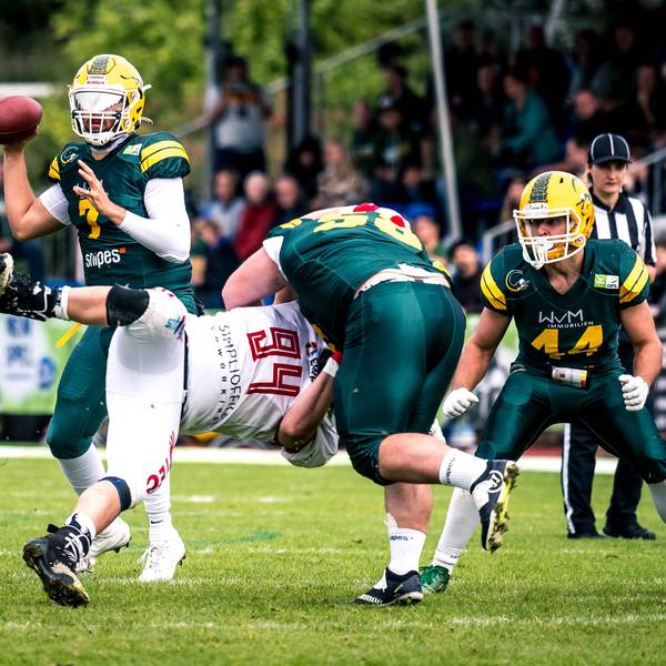 GFL Play Off Halbfinale: Potsdam Royals - Cologne Crocodiles 24.09.2022 Potsdam Royals - Cologne Crocodiles *** GFL Play Off Semifinals Potsdam Royals Cologne Crocodiles 24 09 2022 Potsdam Royals Cologne Crocodiles Copyright: xBEAUTIFULxSPORTS/NicolxMarschallx