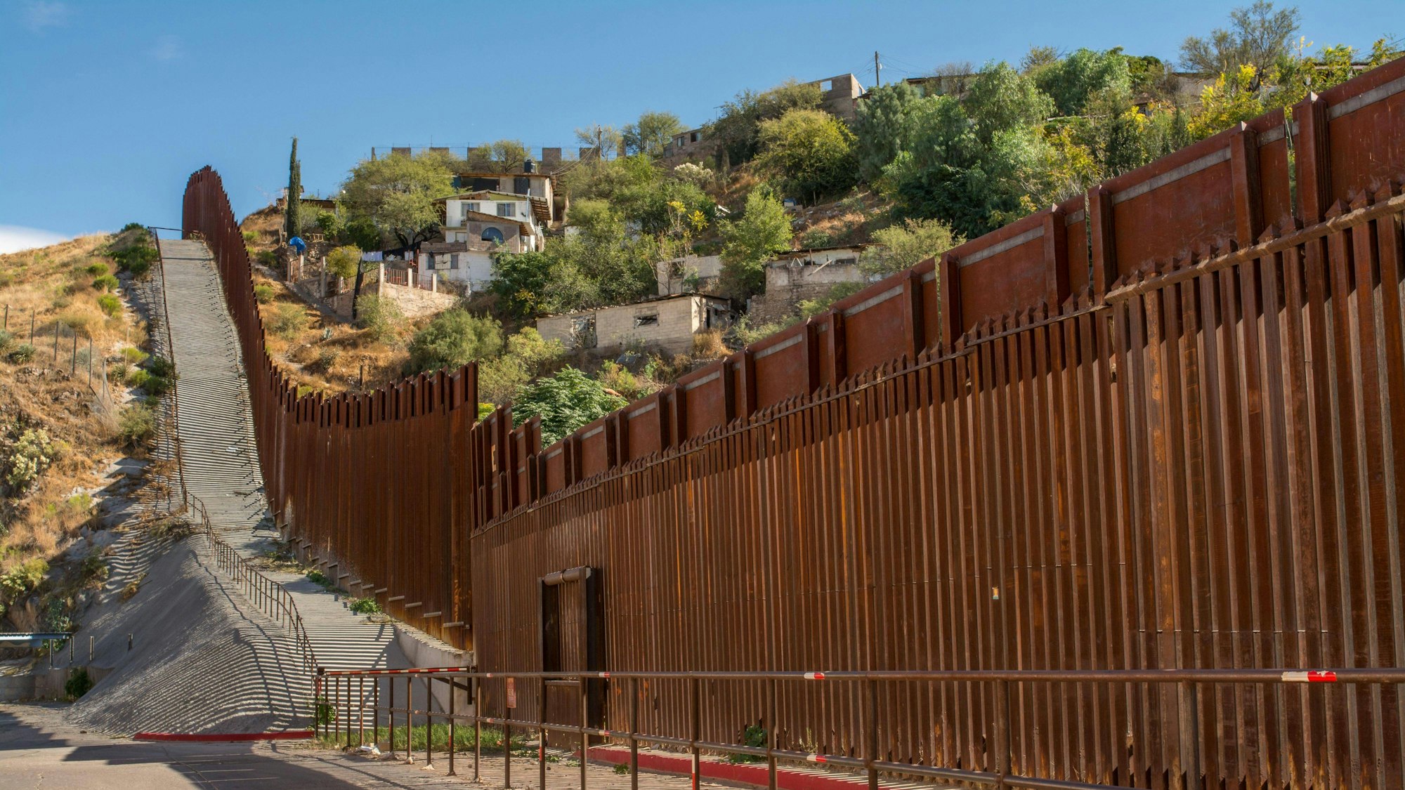 Grenze zwischen den USA und Mexiko in Nogales, Arizona.