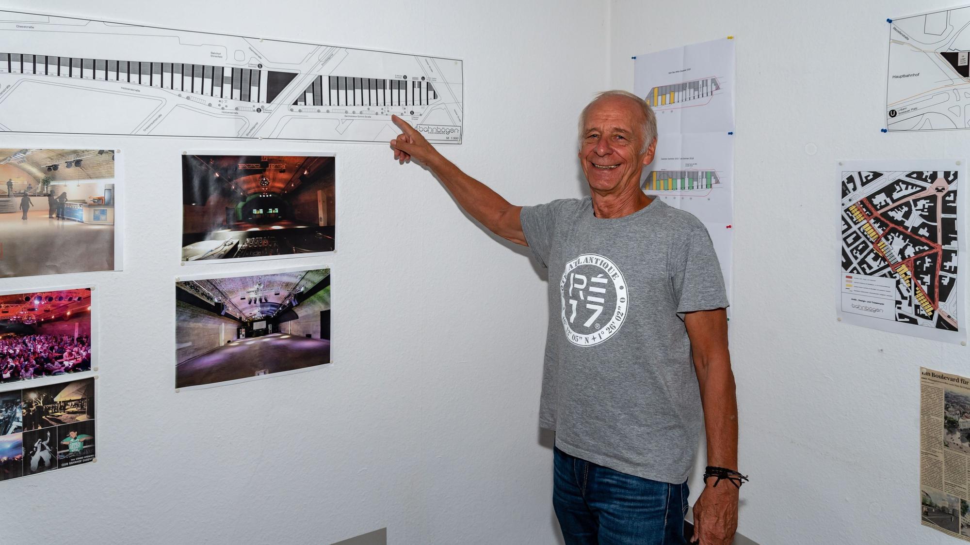Gespräch Interview mit Lutz Figge von der Bahnbögen Köln GmbH
Plan Bauplan Visualisierung Büro
Aufgenommen am: 15.08.2018
Foto: Alexander Roll (Staff)