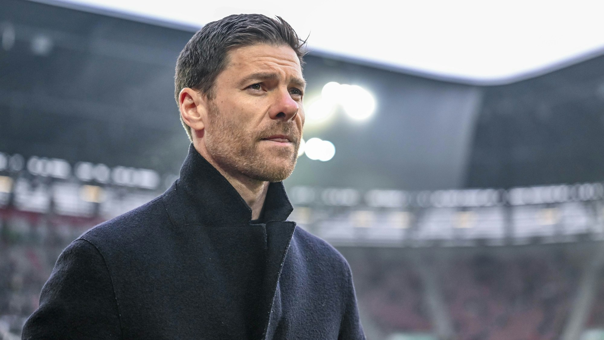 Leverkusens Trainer Xabi Alonso sprach sich für den Erhalt demokratischer Grundwerte aus.
