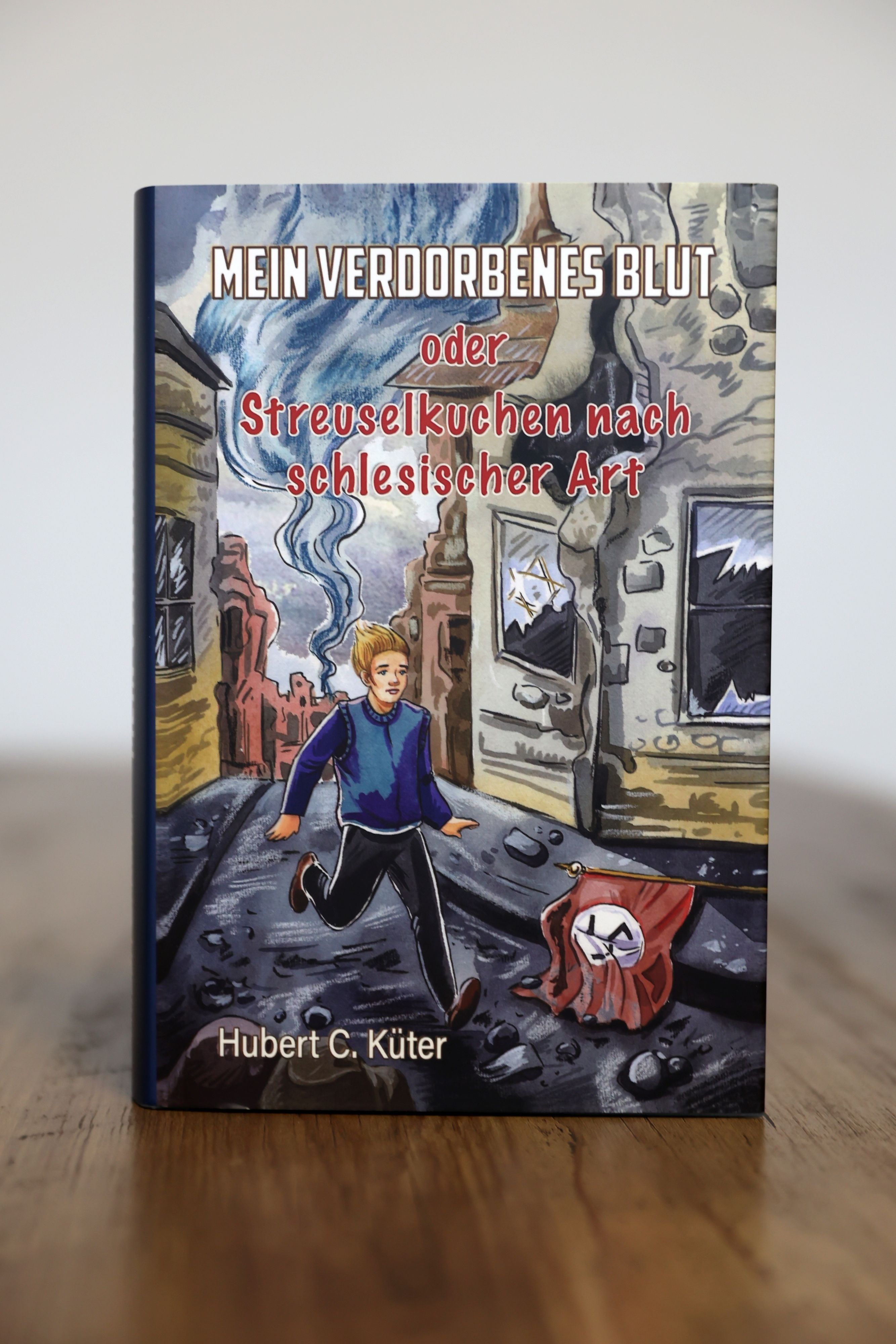 Thematisiert Antisemitismus und ist die biografische Erzählung eines jüdischen Mannes, der während des Zweiten Weltkriegs aufgewachsen ist. Cover des Buches