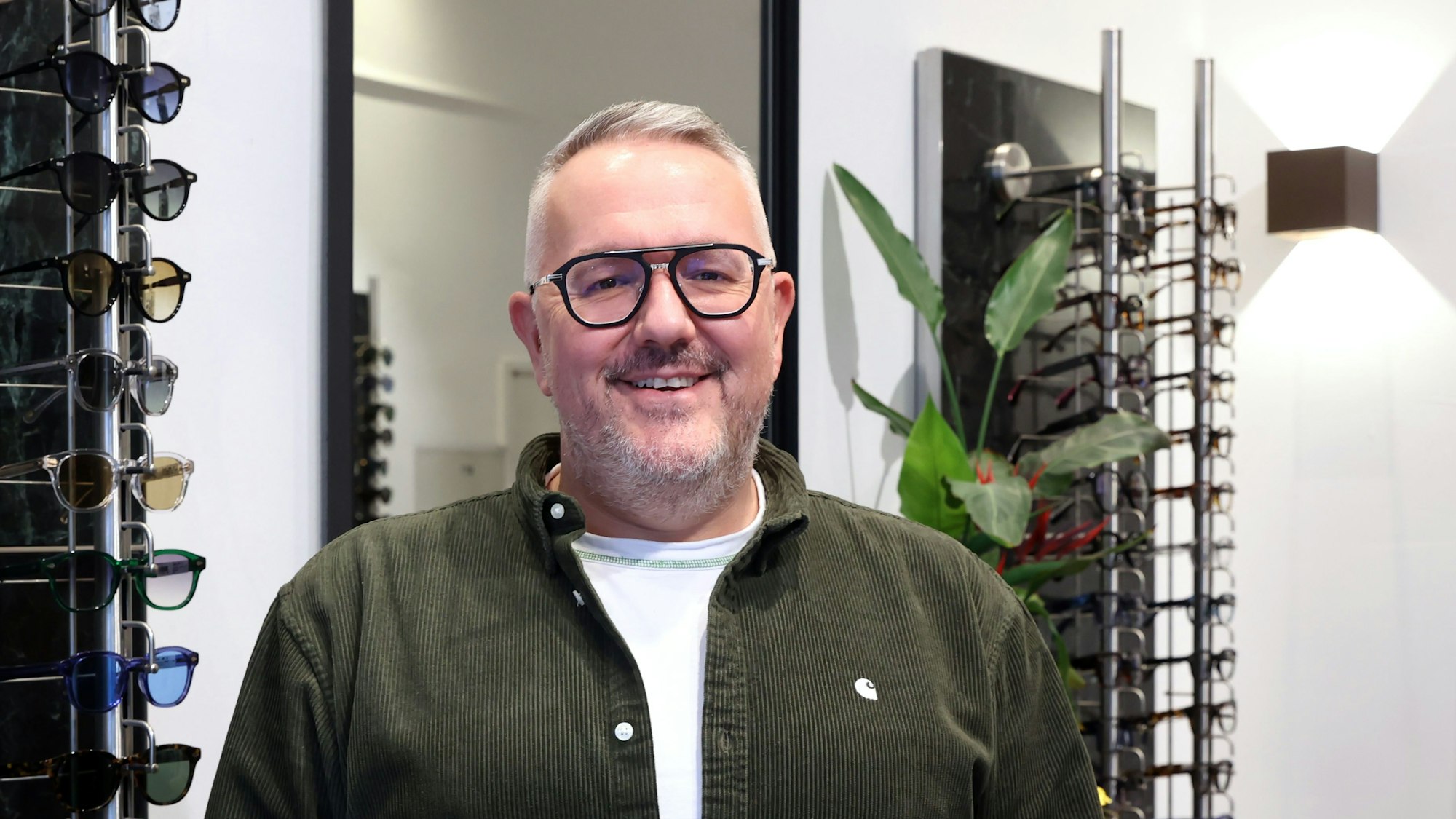 Sorgt sich nicht um seine Umsätze: Optiker Marco Eimer
